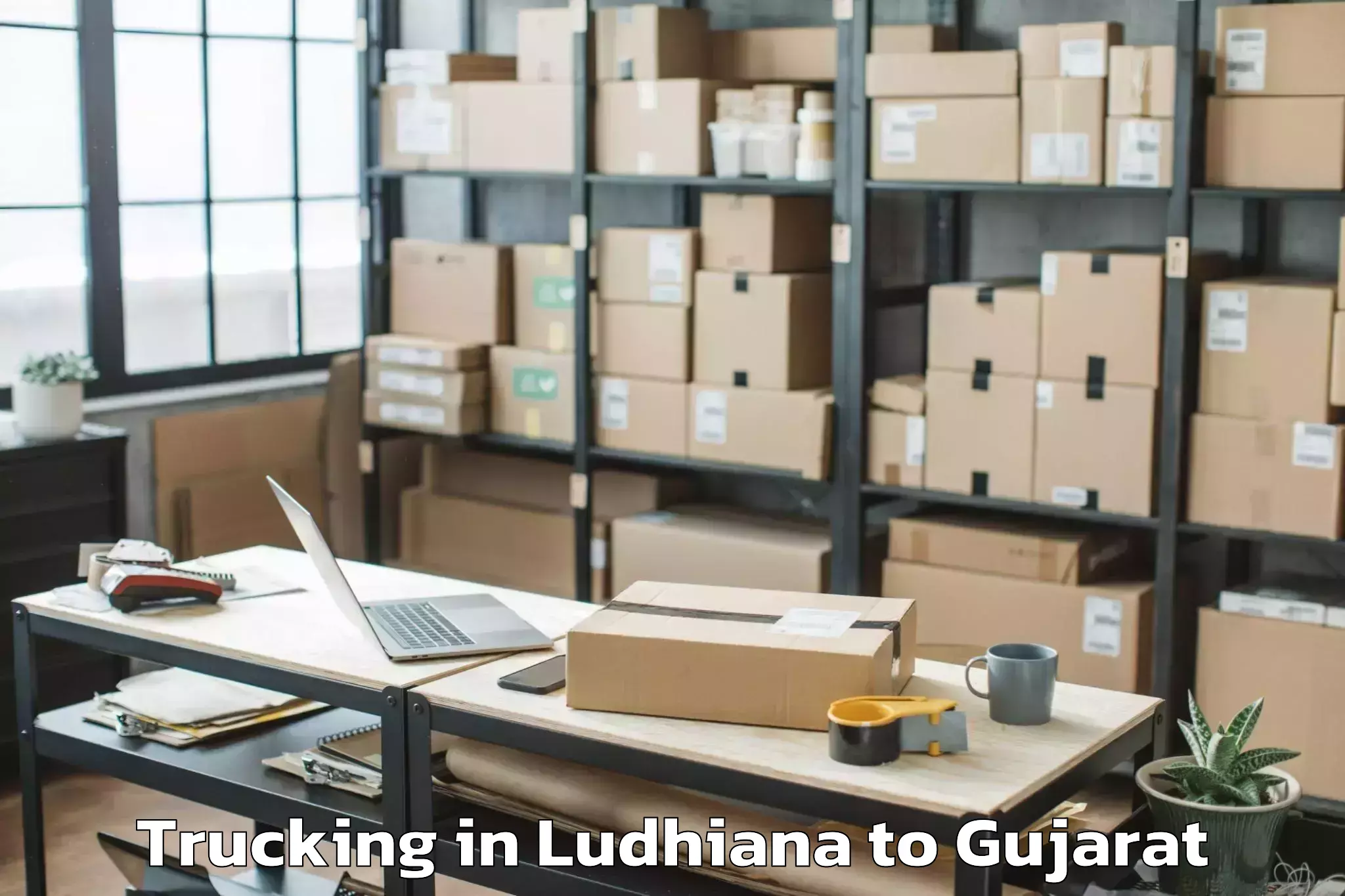 Leading Ludhiana to Dhuvaran Trucking Provider